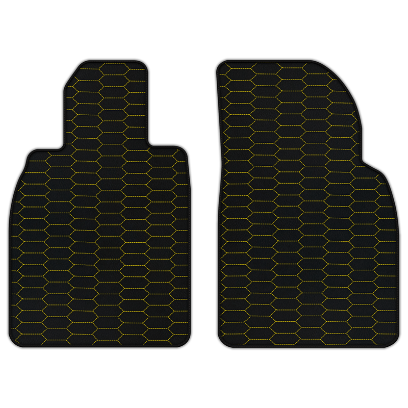 Customizable Leather Floor Mats with Raptor Hex Pattern for Porsche 911 GT3 RS (991) 2015–2019