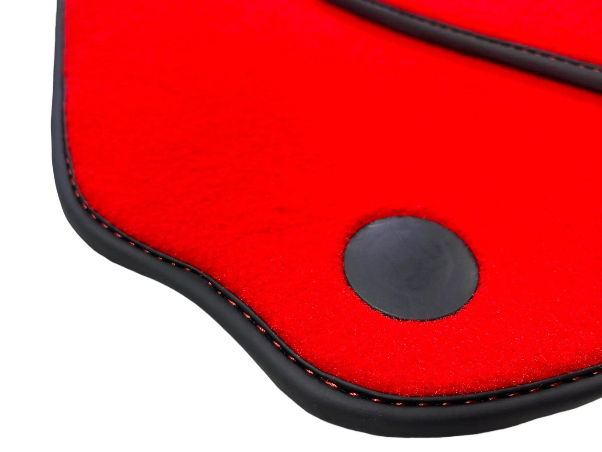Red Floor Mats For Mercedes-Benz SL R231 2012–2020 Black Trim - AutoWin