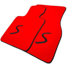 Red Floor Mats for Mini Cabrio R52 Convertible (2004-2009) - AutoWin