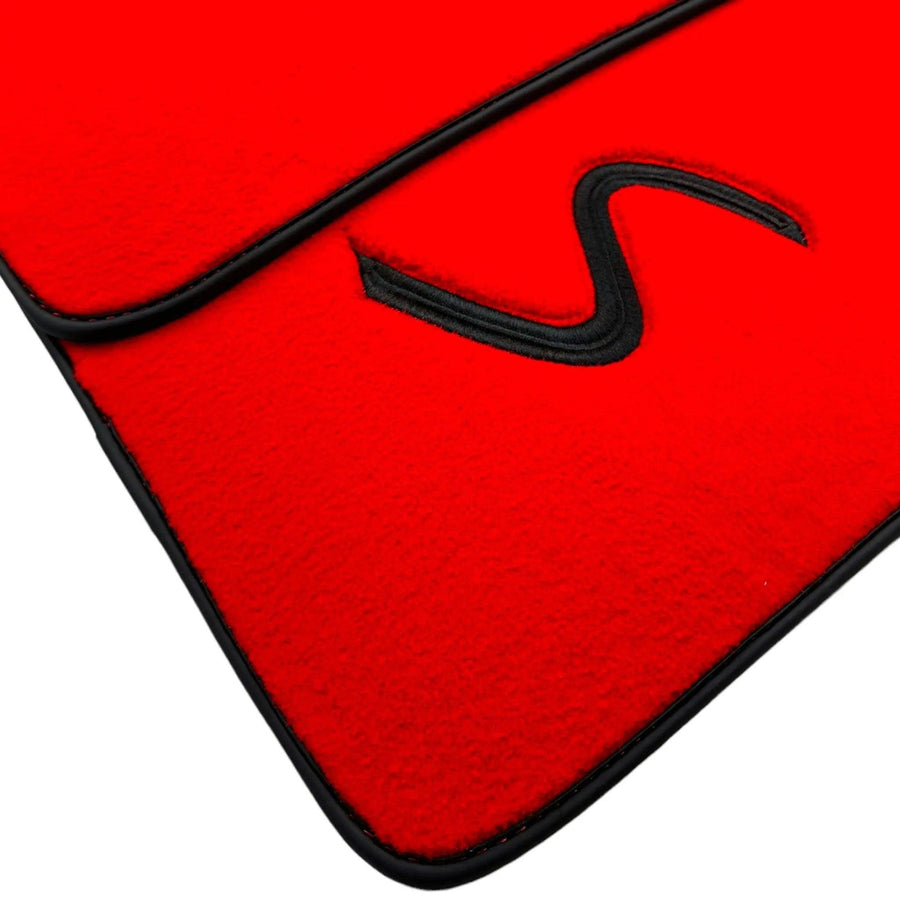 Red Floor Mats for Mini Clubman F54 (2015-2019) - AutoWin
