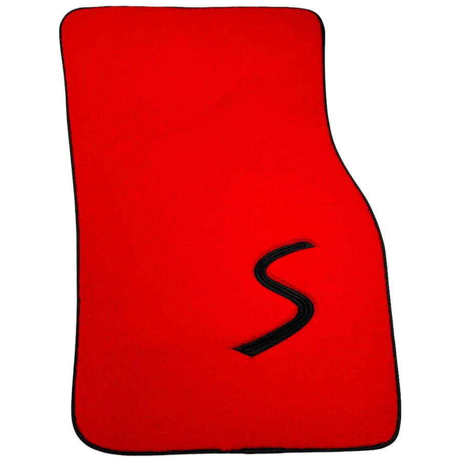 Red Floor Mats for Mini Countryman F60 Hybrid (2020-2023) - AutoWin