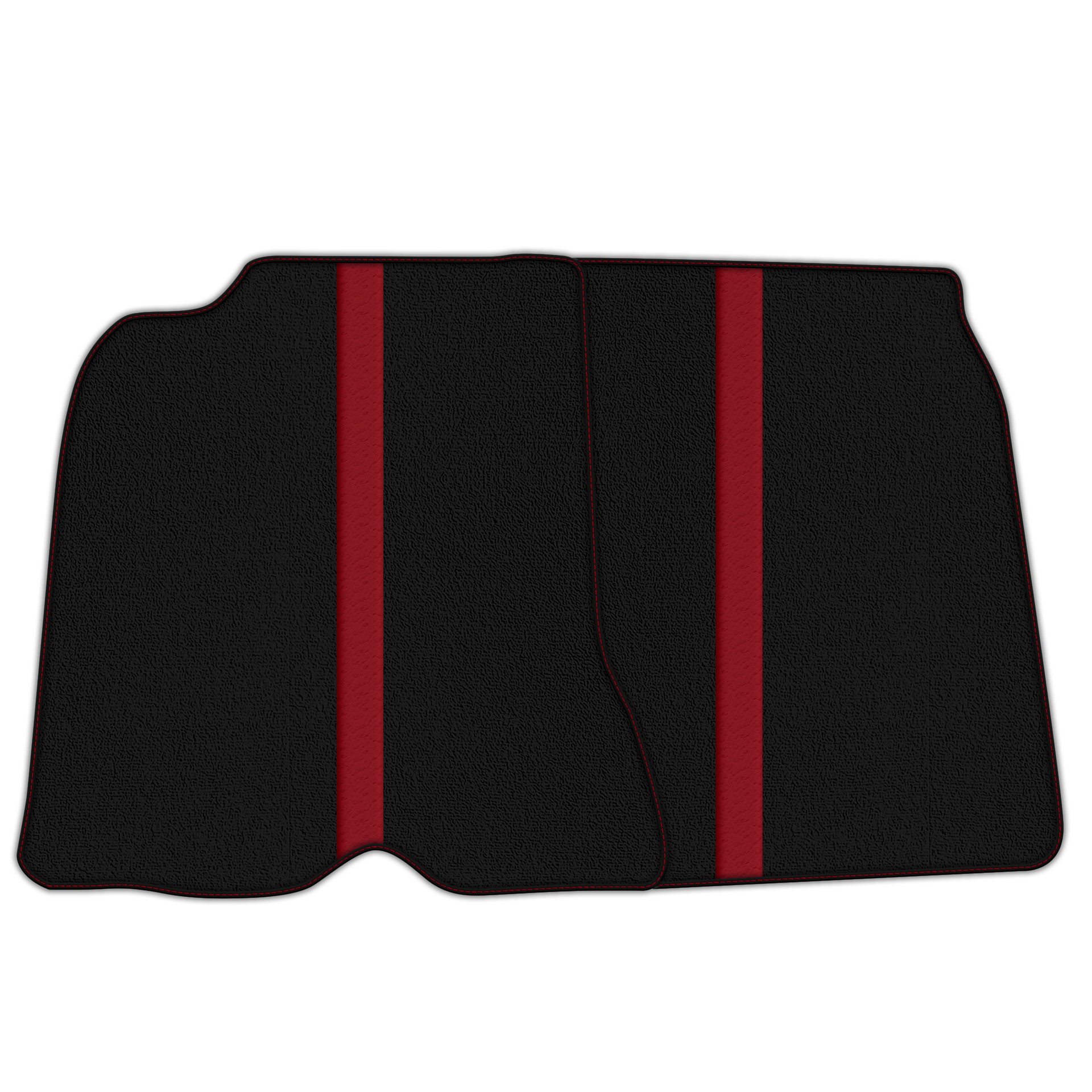 Black Floor Mats with Leather Line for Ferrari California T (2015-2018) - Various Colors