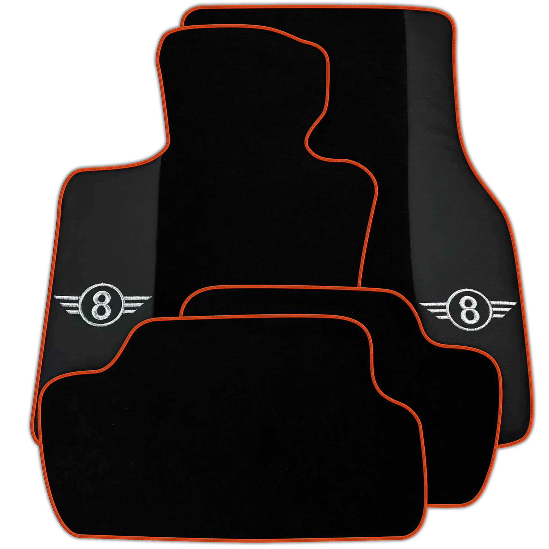 Black Floor Mats for Mini Cooper / One R50 (2001-2007) Various Trim Colors
