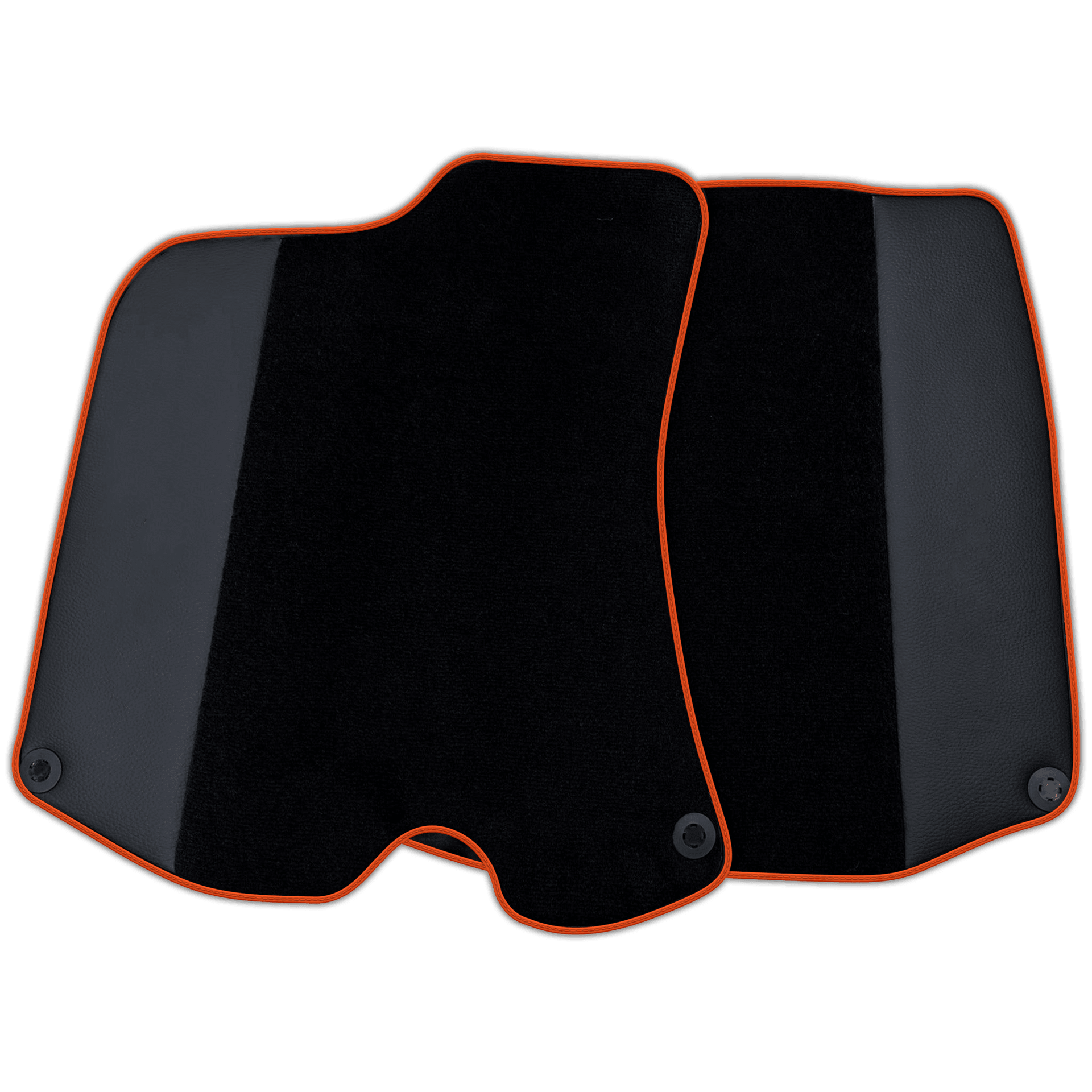 Custom Black Floor Mats For Ferrari Portofino (2018-2023) With Leather