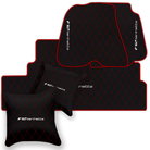 Premium Black Leather Floor Mats for Ferrari California | Full Set