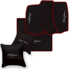 Custom Black Leather Floor Mats for Ferrari 812 Superfast (2018-2023)