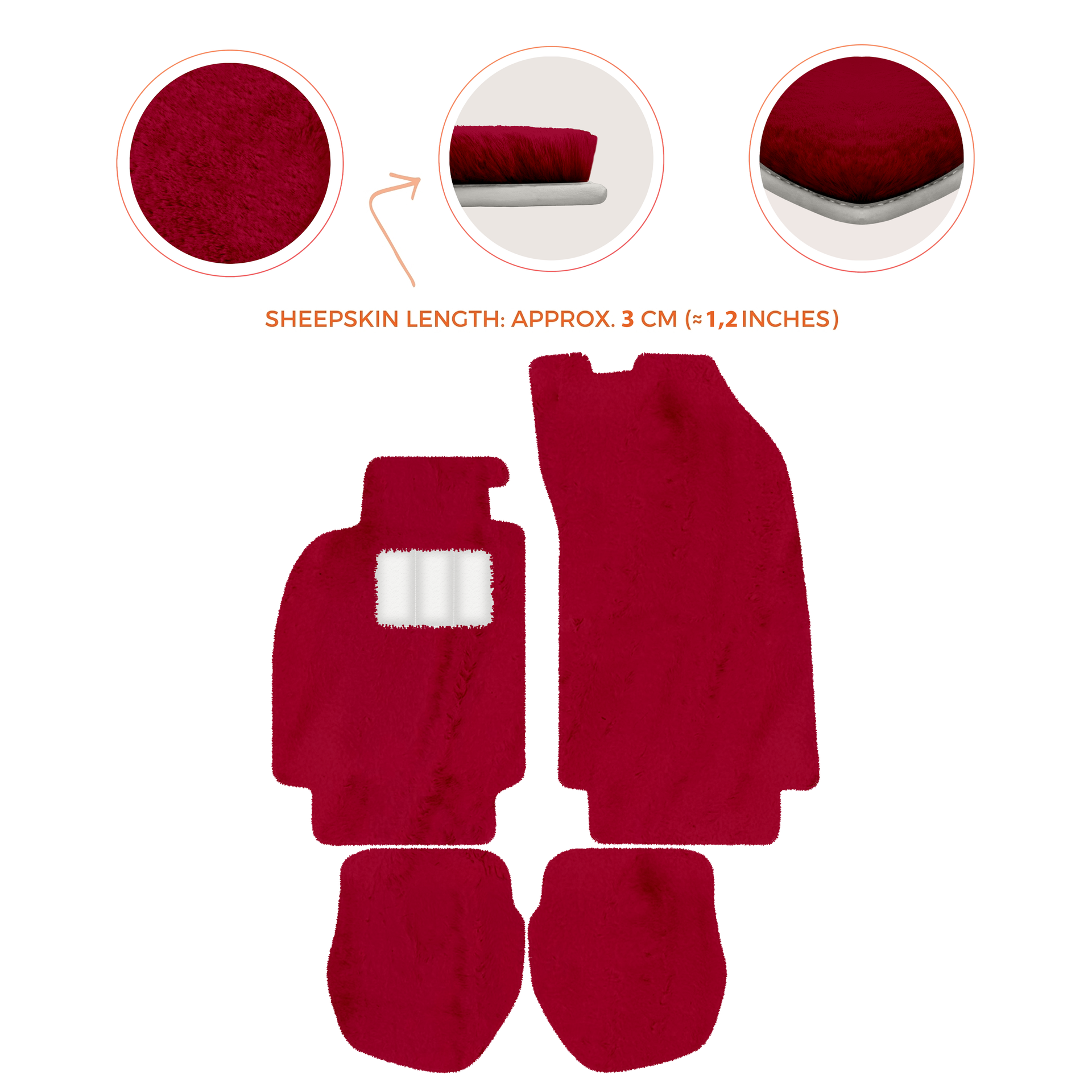 Customizable Leather Floor Mats with Hex Pattern for Porsche 964 (1989-1994) - AutoWin