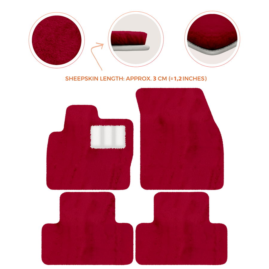 Premium Sheepskin Floor Mats for Range Rover Vehicles (2012-2022)