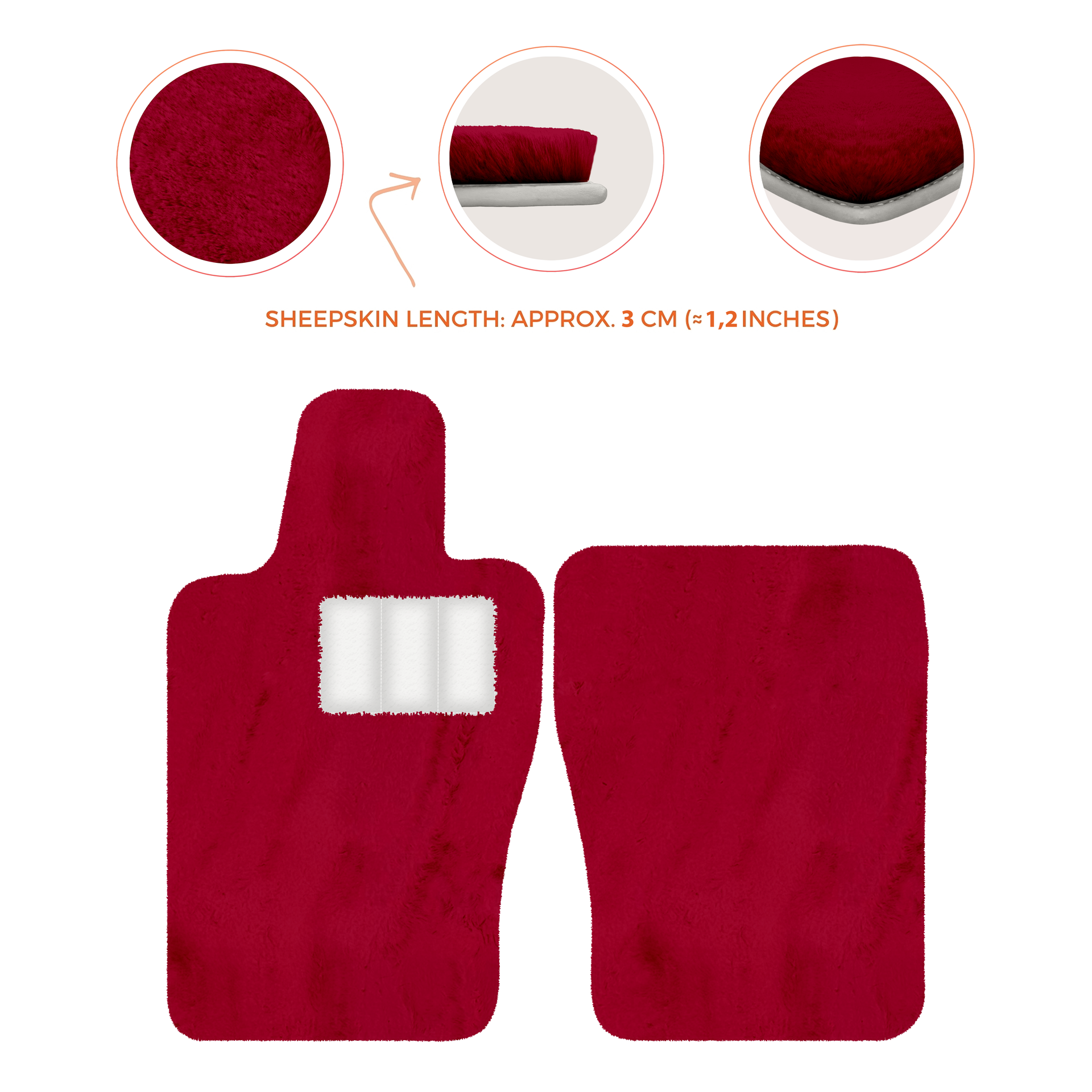 Premium Sheepskin Floor Mats for Aston Martin V8 Vantage (2019-2025)