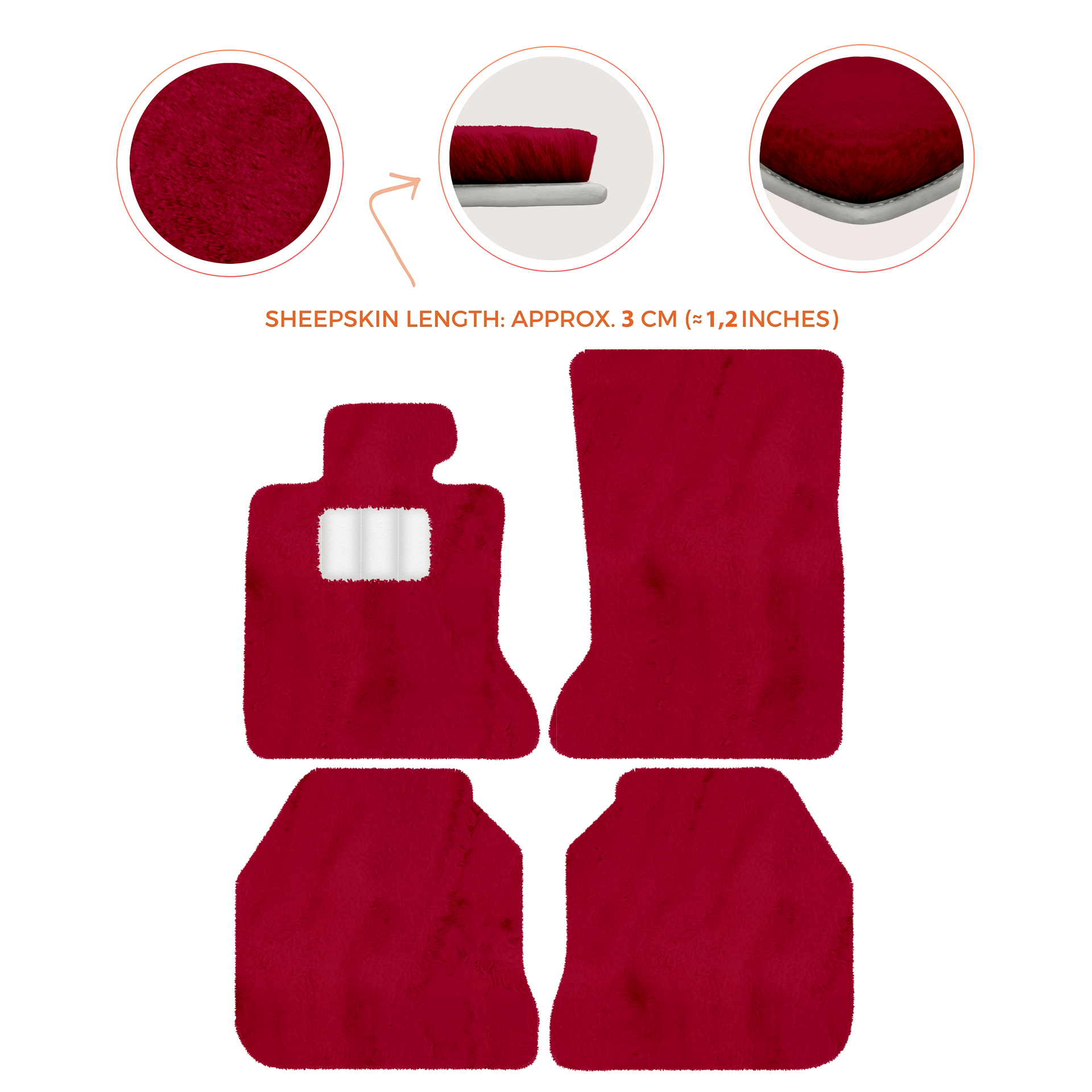 Luxury Sheepskin Floor Mats for Rolls-Royce Ghost RR2 (2010-2014)