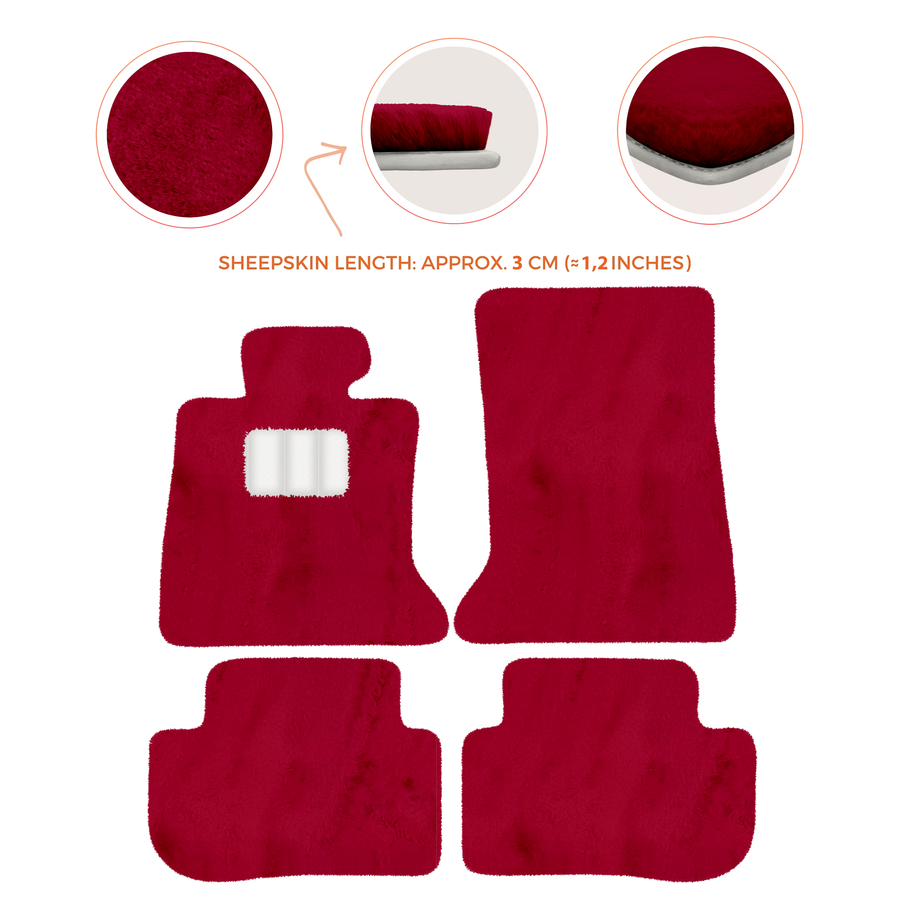 Premium Sheepskin Floor Mats for Rolls-Royce Ghost Series I RR2