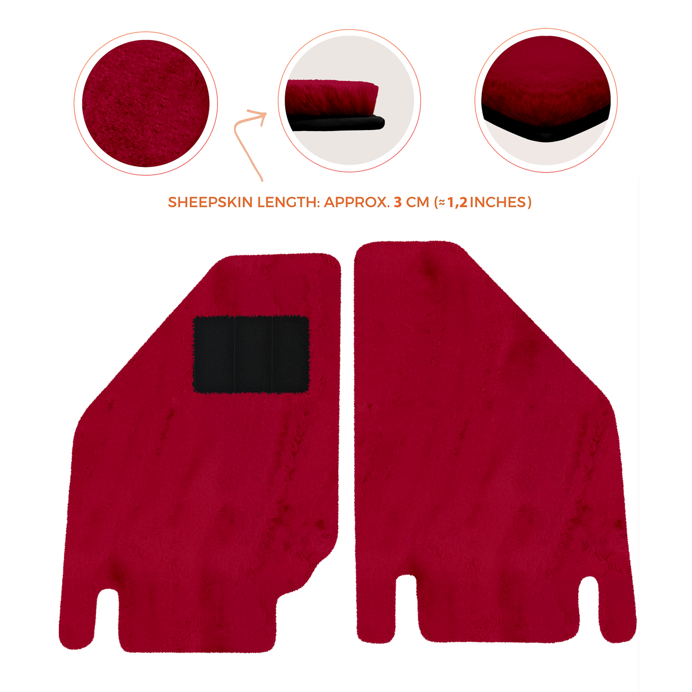 Premium Sheepskin Floor Mats for Ferrari Purosangue (2023-2024)