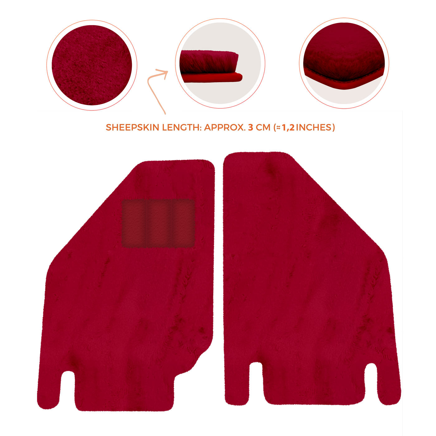 Premium Sheepskin Floor Mats for Ferrari Purosangue (2023-2024)