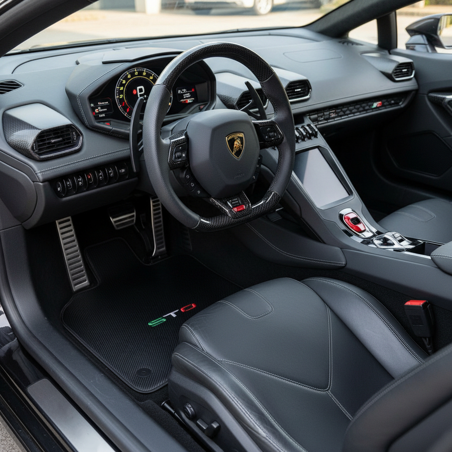Mata samochodowe z włókna węglowego dla Lamborghini Huracan STO Wydanie Włoskie