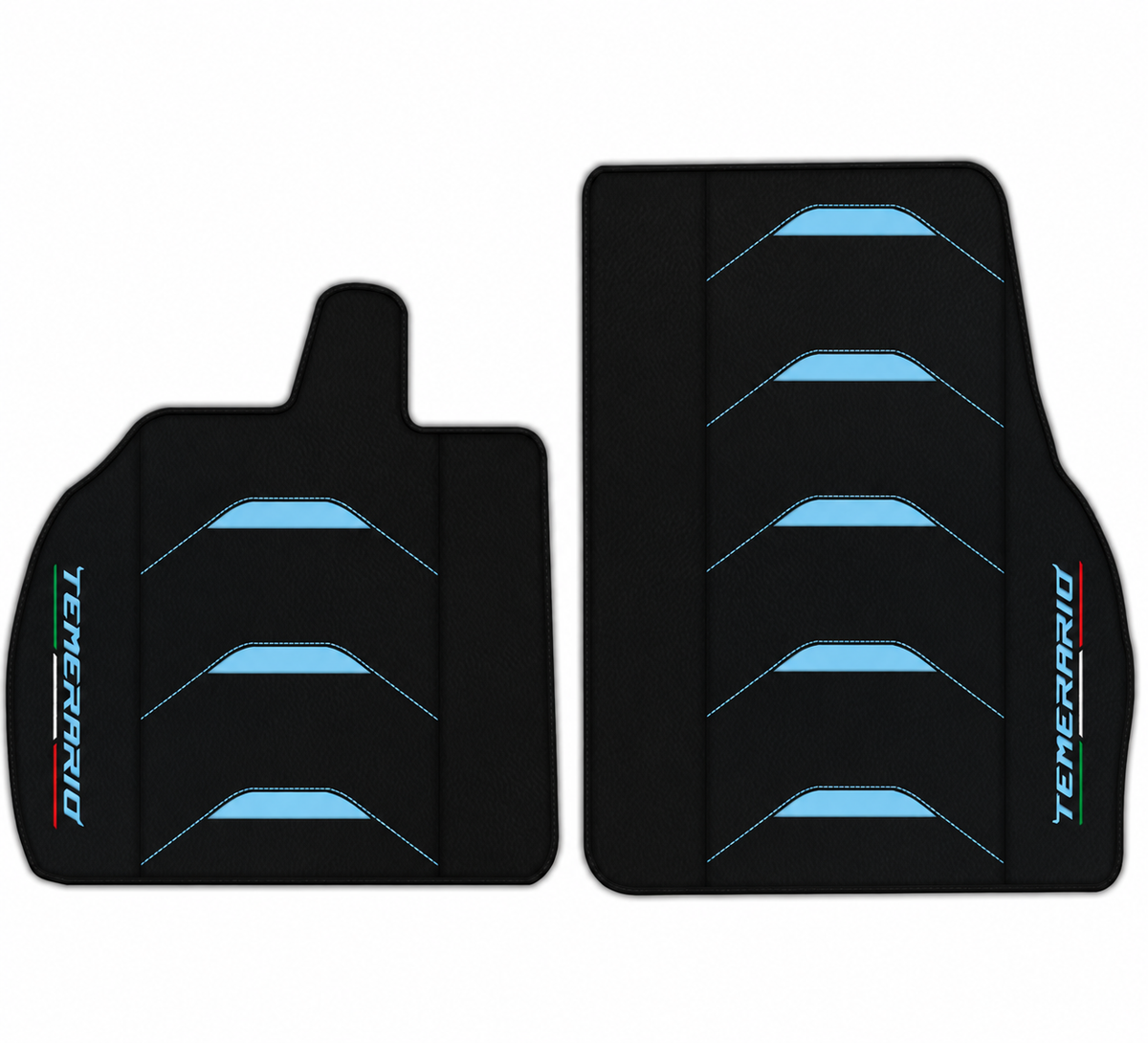 Customizable Leather Floor Mats with Triangle Pattern for Lamborghini Temerario (2025-2026)