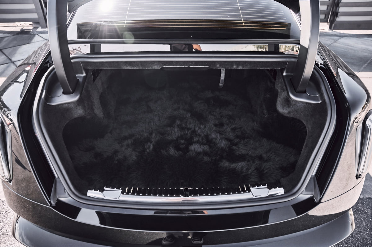 White Sheepskin Floor Mats For Rolls Royce Spectre (2023-2024) Er56 Design Brand