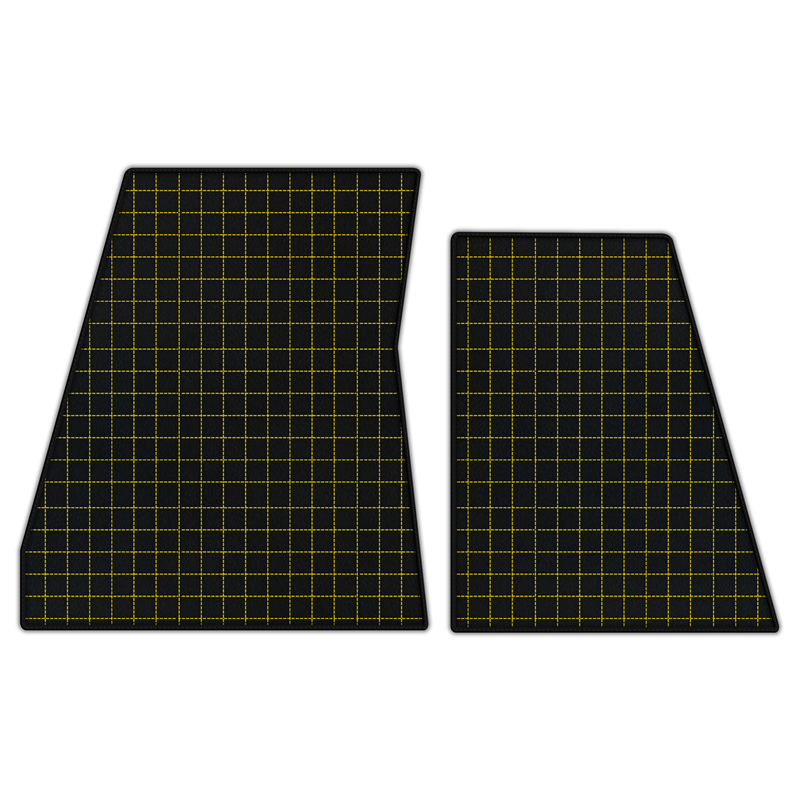 Customizable Leather Floor Mats with Square Pattern for Ferrari F80 (2025–2026)