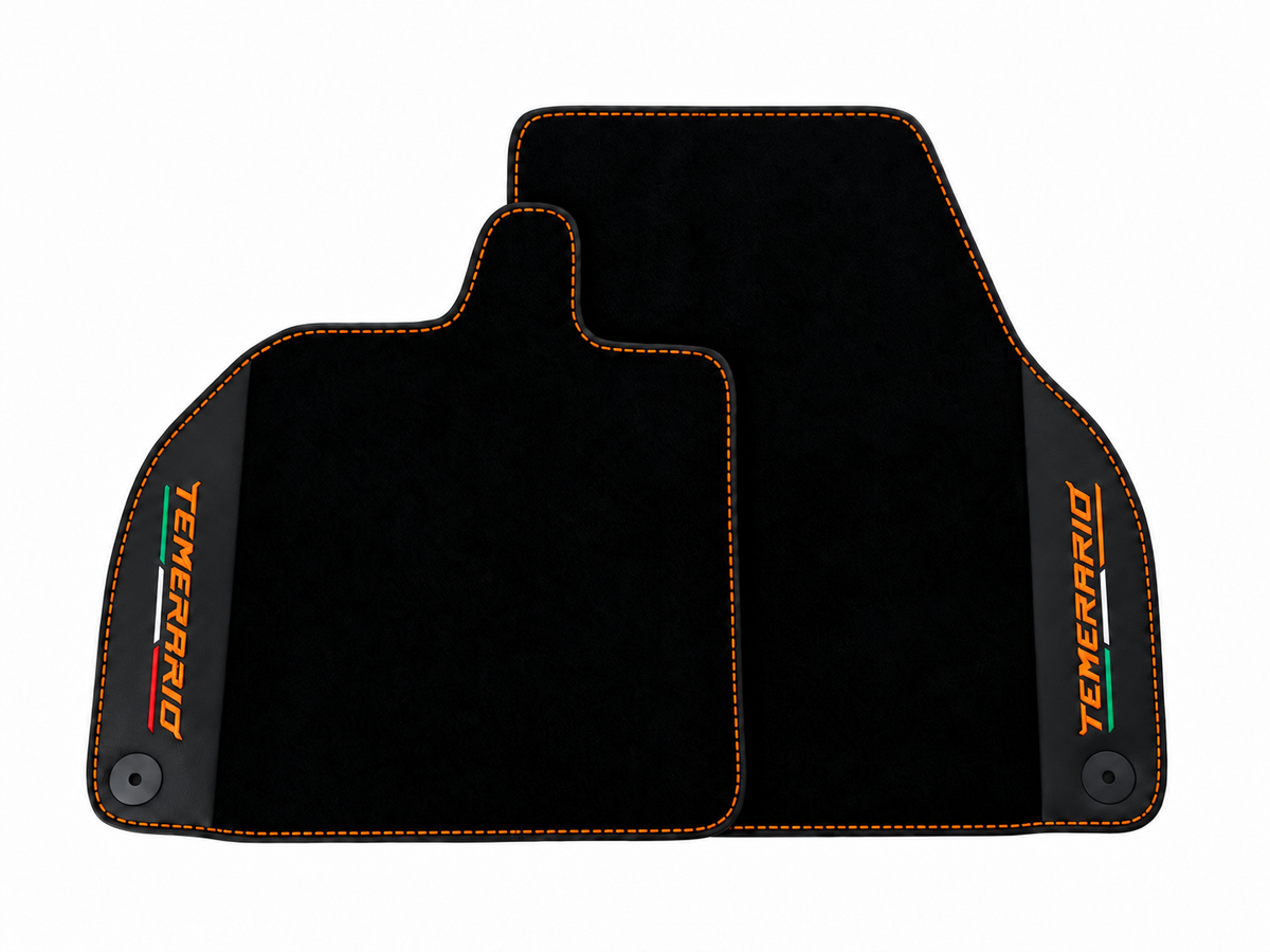 Customizable Leather Floor Mats with Triangle Pattern for Lamborghini Temerario (2025-2026)