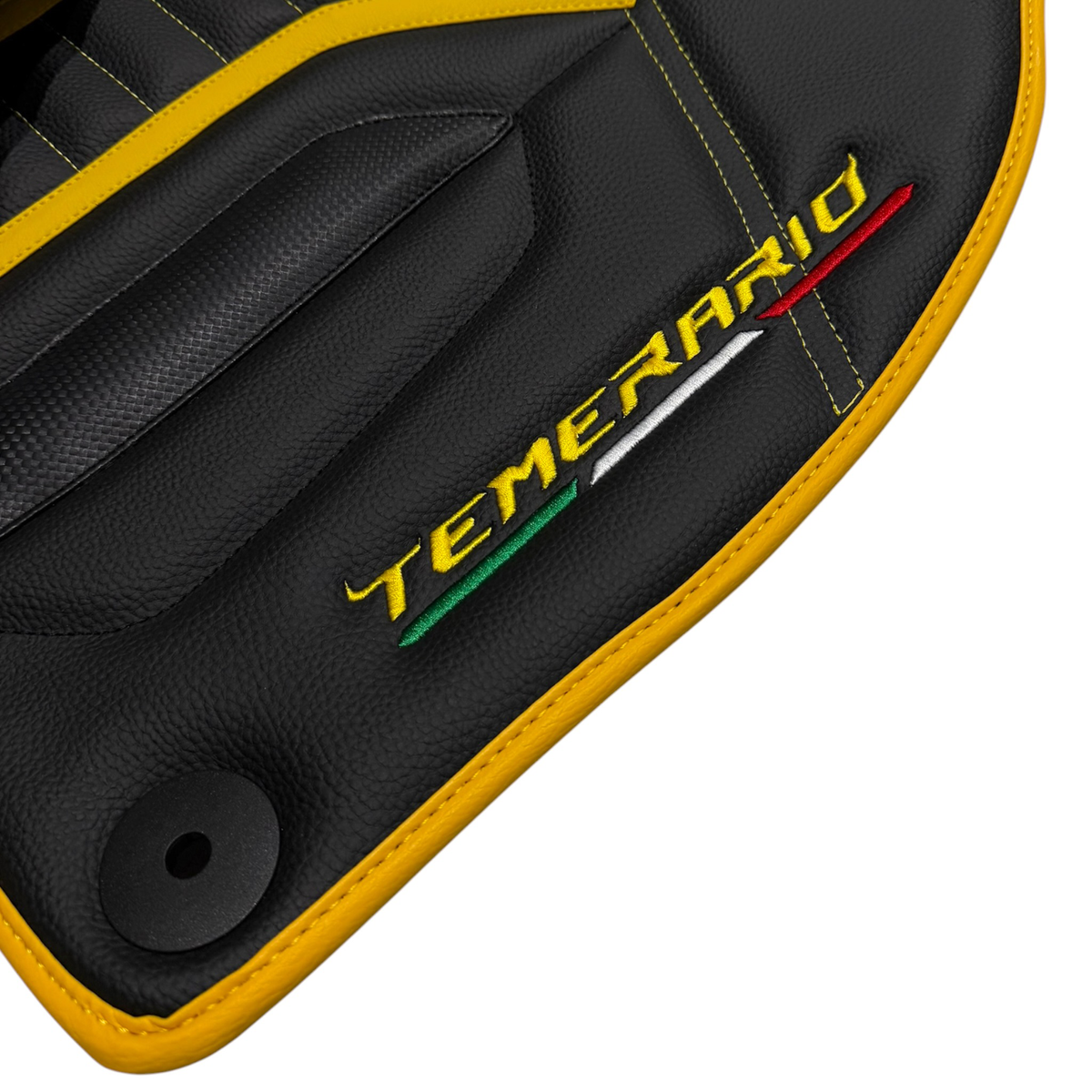 Black Leather Line Floor Mats for Lamborghini Temerario (2025-2026)