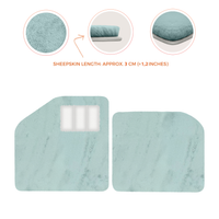 Sheepskin Floor Mats for Aston Martin Vulcan (2015-2016) Track Car - Luxury