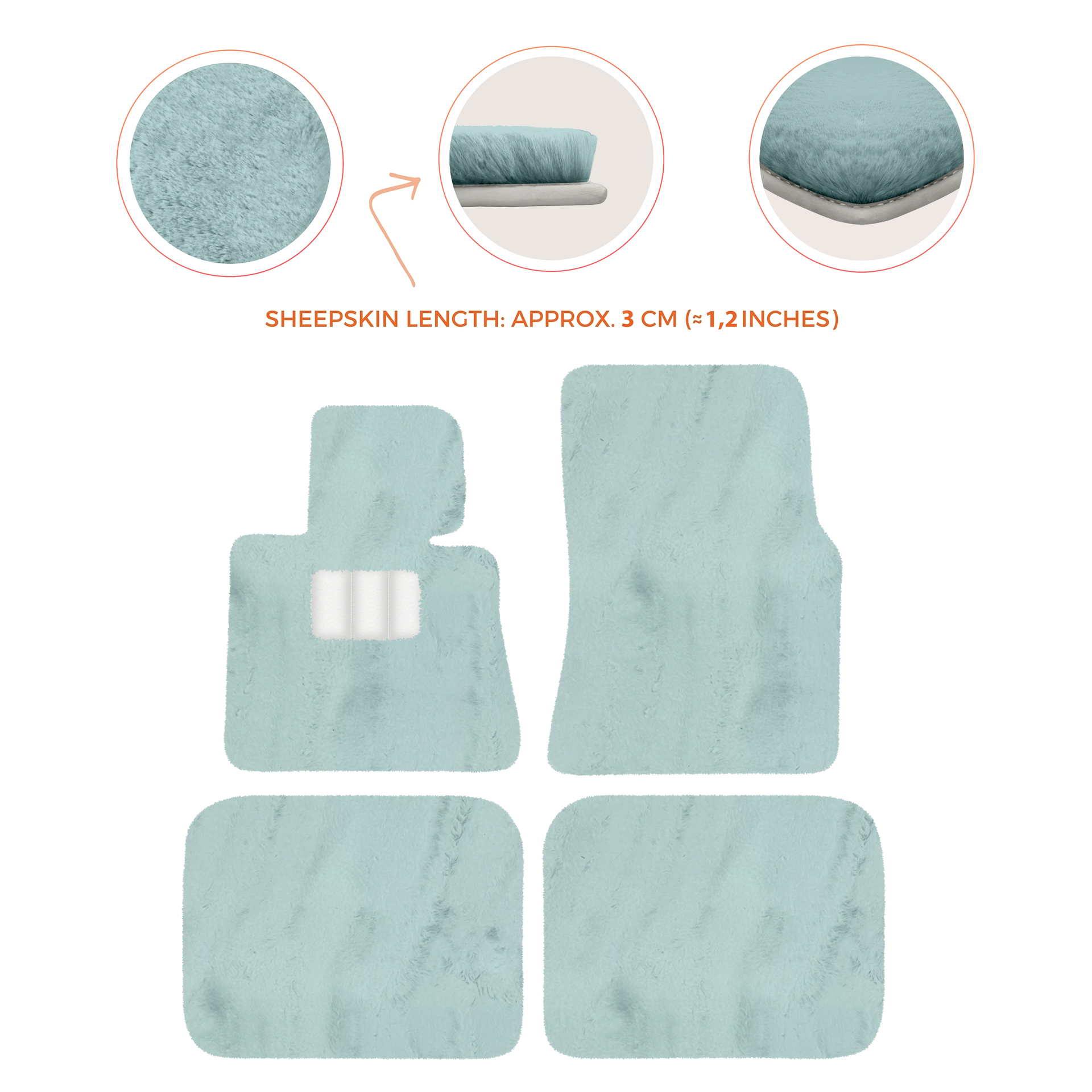 Luxury Sheepskin Floor Mats for Rolls-Royce Ghost Series I (2010-2014)