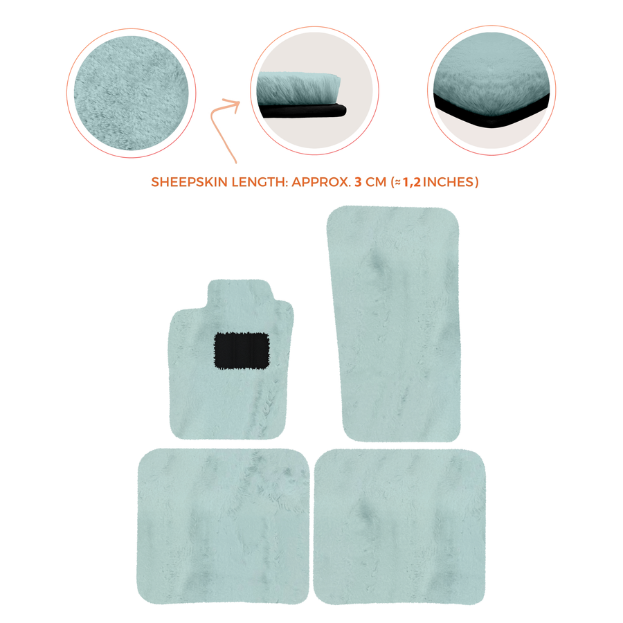 Premium Sheepskin Floor Mats for Bentley Bentayga (2015-2023)