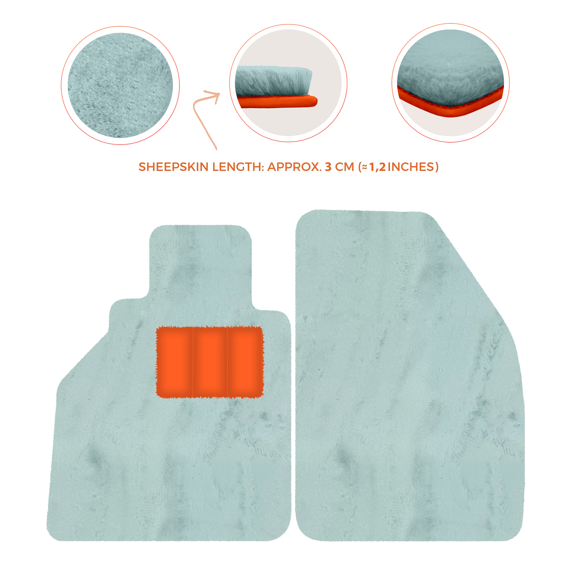 Dark Blue Floor Mats for Porsche 986 Boxster (1996-2004) - AutoWin