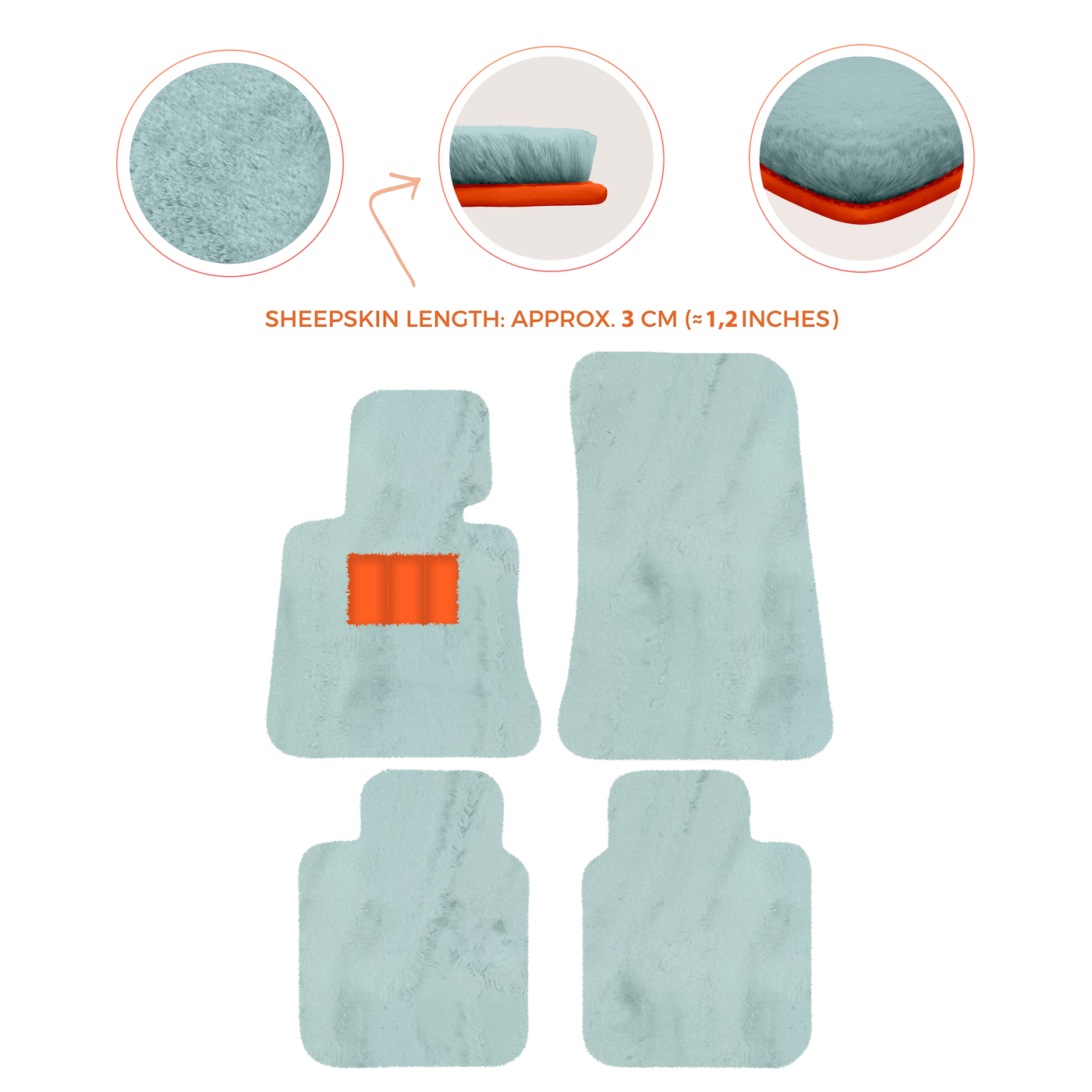 Luxury Sheepskin Floor Mats for Rolls-Royce Ghost Series I (2010-2014)