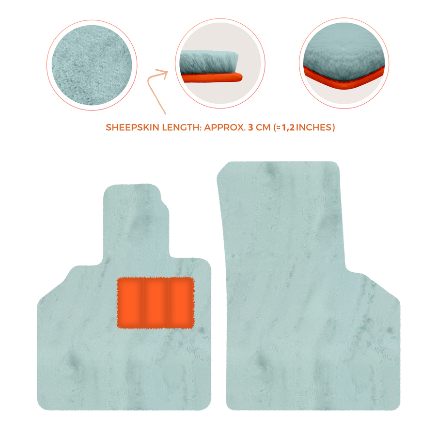 Premium Sheepskin Floor Mats for Lamborghini Aventador (2012-2022)