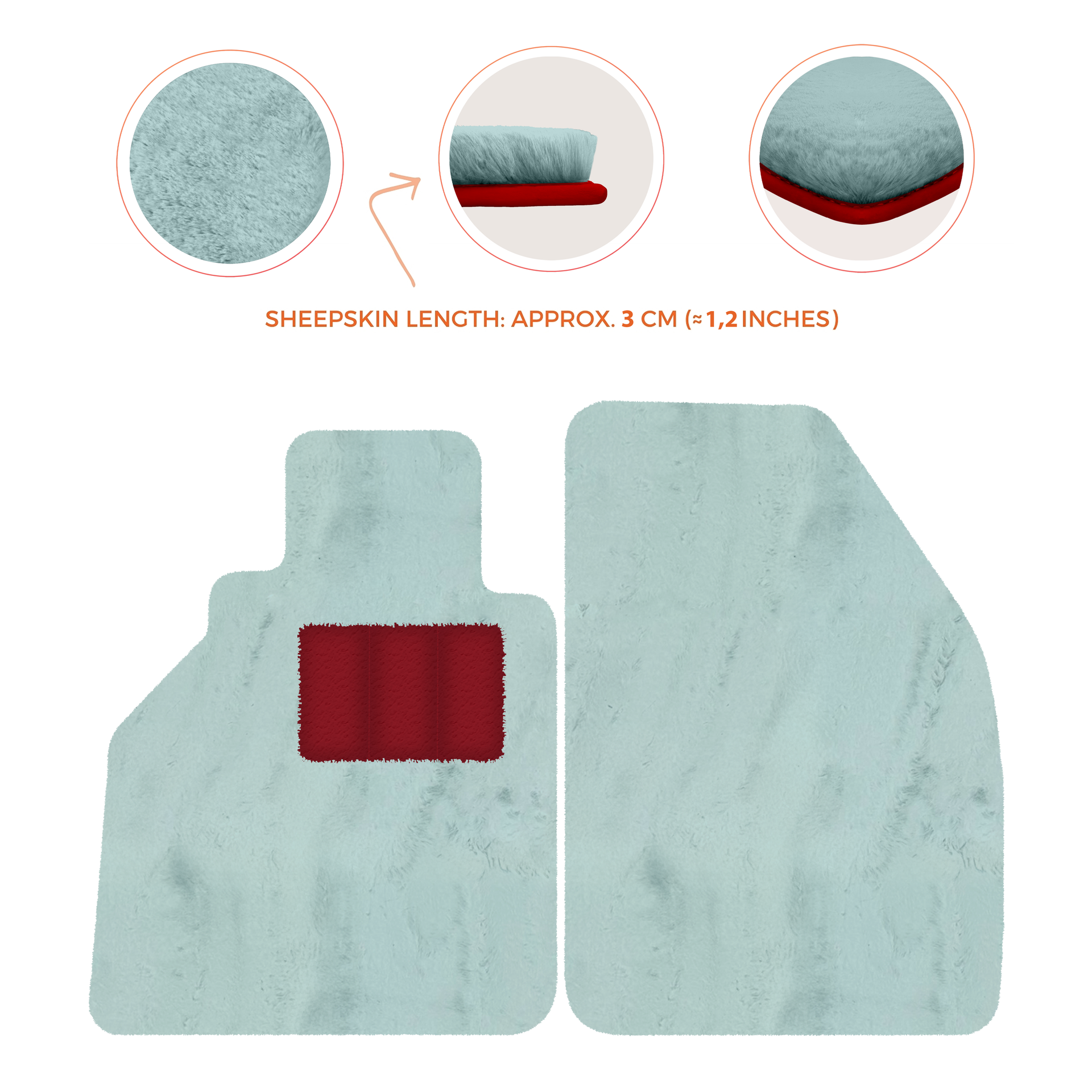 Dark Blue Floor Mats for Porsche 986 Boxster (1996-2004) - AutoWin