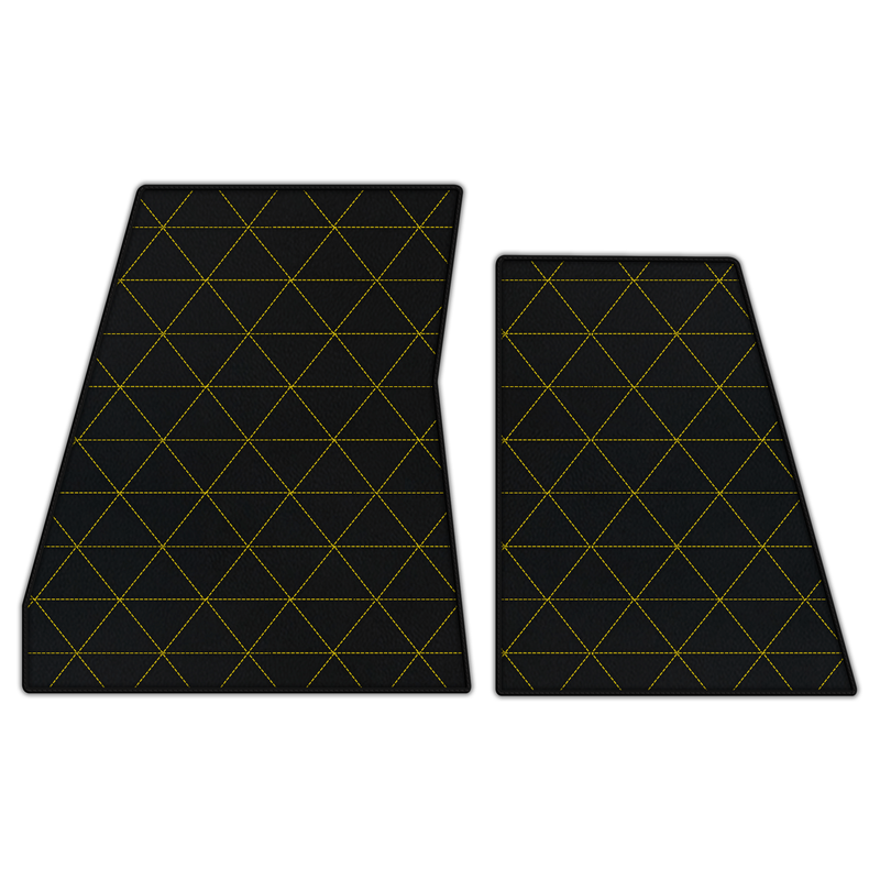 Customizable Leather Floor Mats with Triangle Pattern for Ferrari F80 (2025–2026)