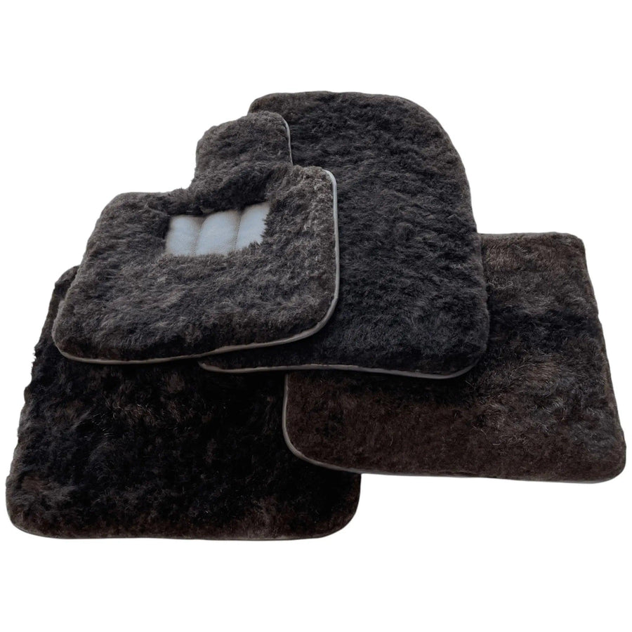 Various Colors of Sheepskin Floor Mats Tailored for the Lexus LC (2017-2024) - AutoWin