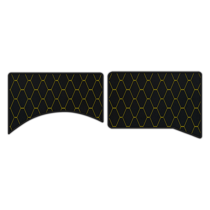 Customizable Leather Floor Mats with Vertical Hex Pattern for Ferrari Daytona SP3 (2022–2025)