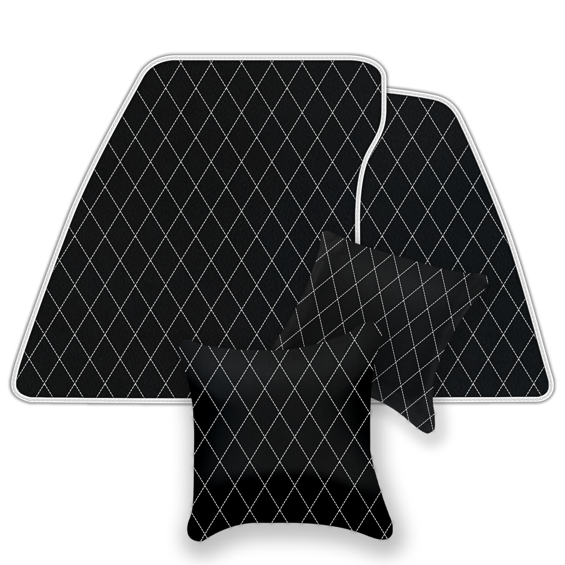 Black Leather Floor Mats for Bentley Mulsanne (2010-2020) | AW1 Design