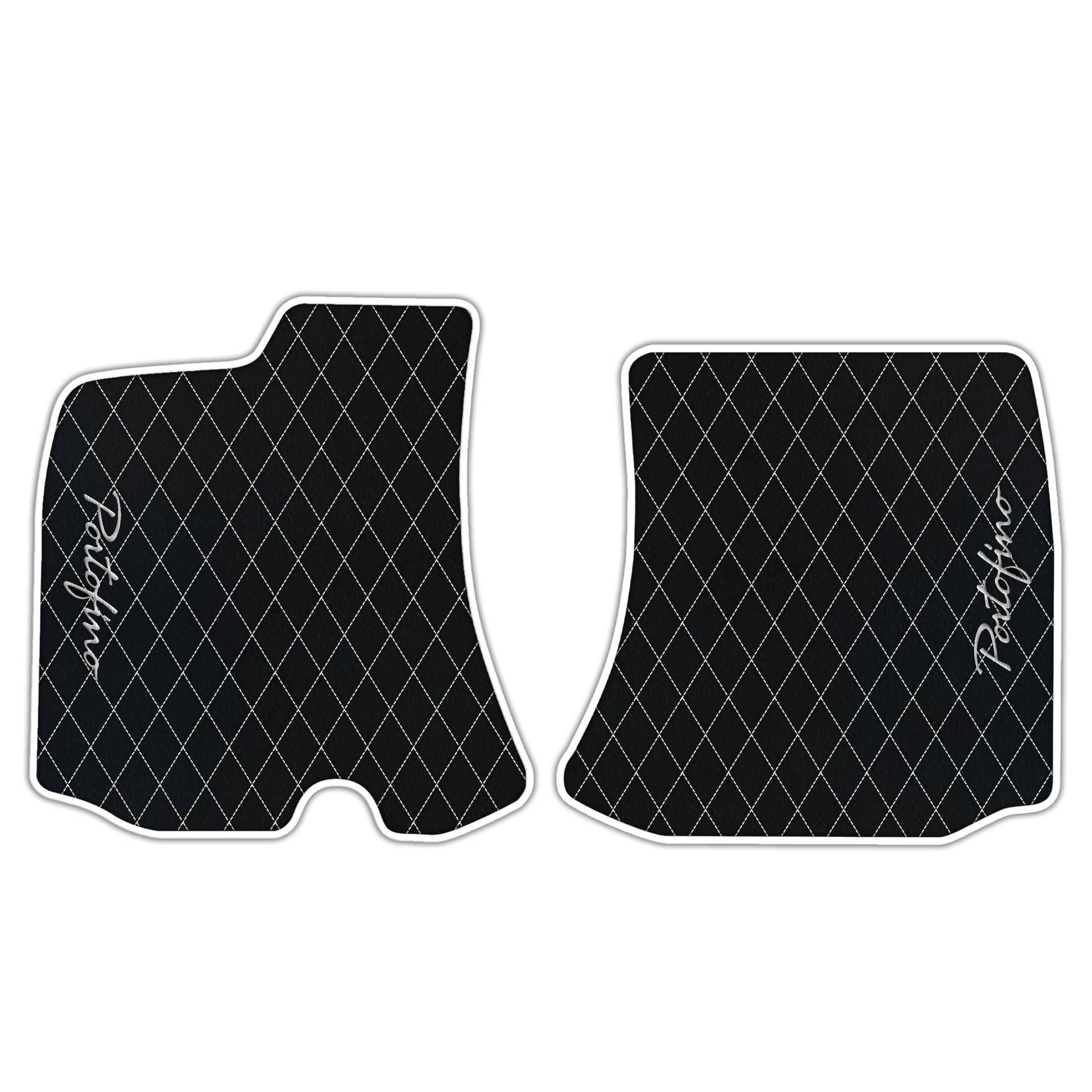 Custom Black Leather Floor Mats for Ferrari 812 Superfast (2018-2023)