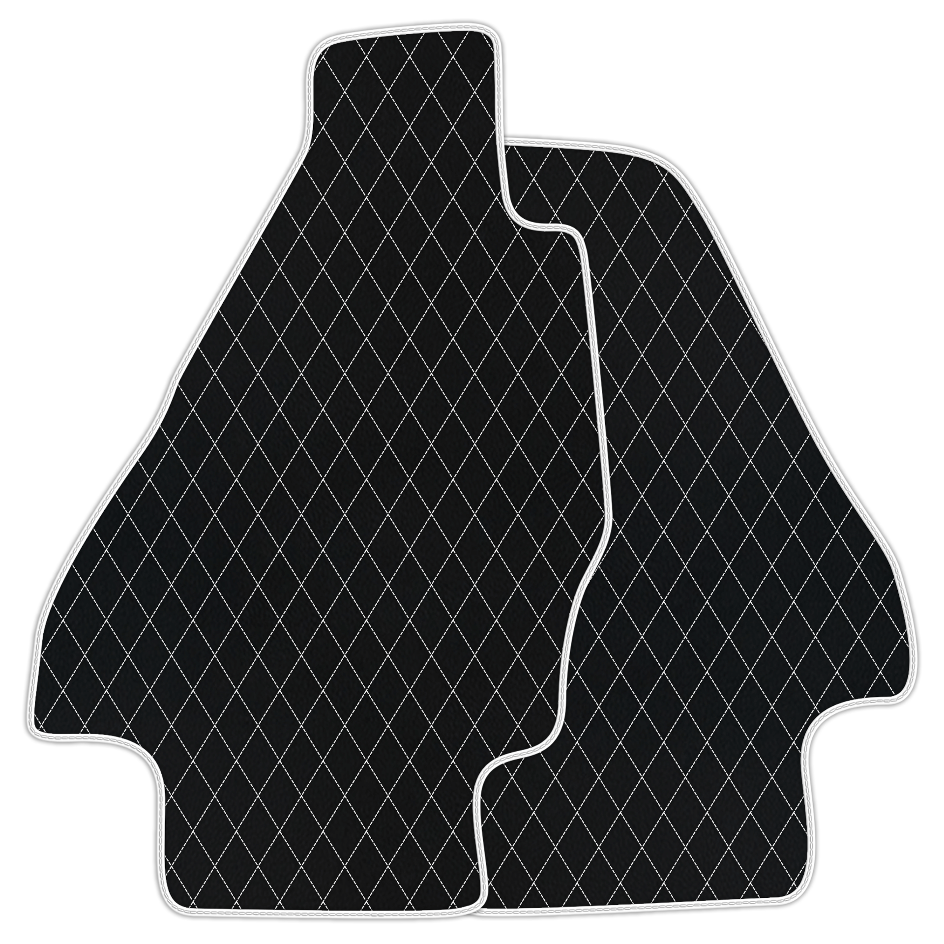Premium Black Leather Floor Mats for Ferrari Testarossa (1984-1996)