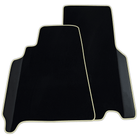 Custom Black Floor Mats for Ferrari 550 Maranello (1996-2002) with Leather