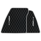 Premium Custom Black Leather Floor Mats for Ferrari FF (2011-2016)