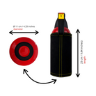 Fire Extinguisher Cover for Supercars – Black Alcantara with Various Color Stitching