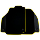 Custom Black Floor Mats for Ferrari 458 GT2 (2012-2015) With Leather | Various Trim Colors