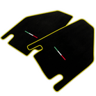 Black Floor Mats for Lamborghini Countach with Italian Flag | Various Trim Colors