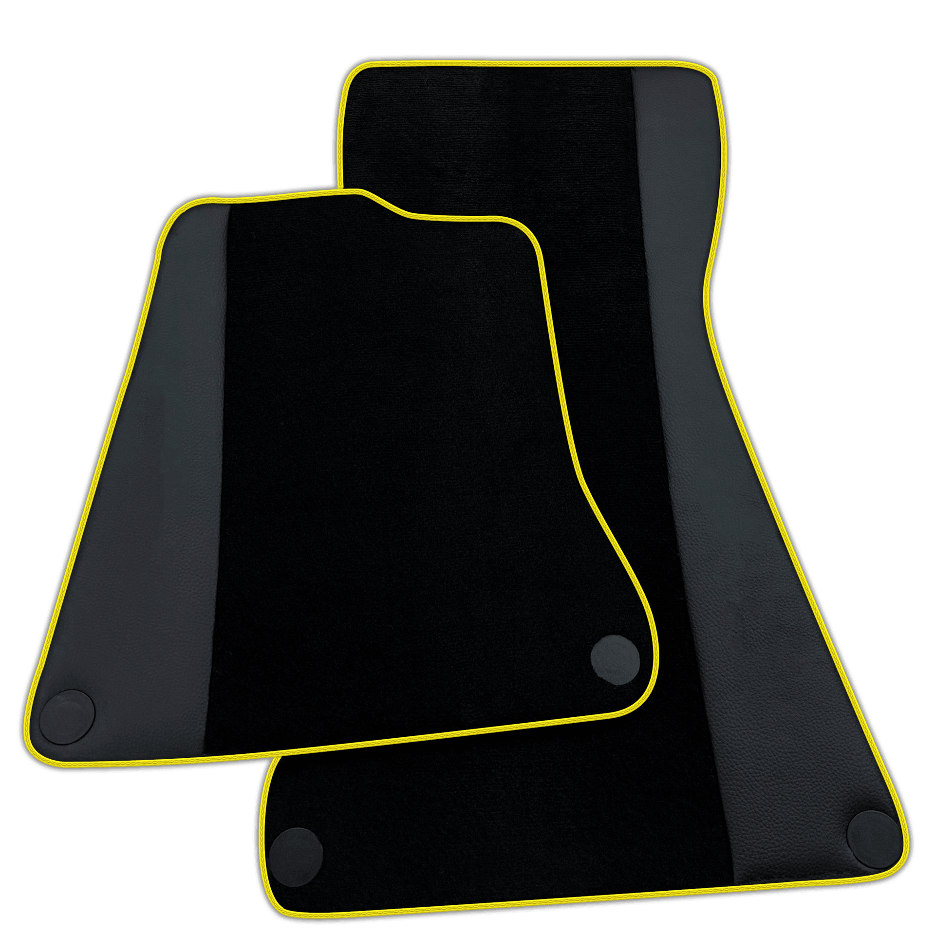 Black Floor Mats for McLaren 570S (2015-2021) with Leather