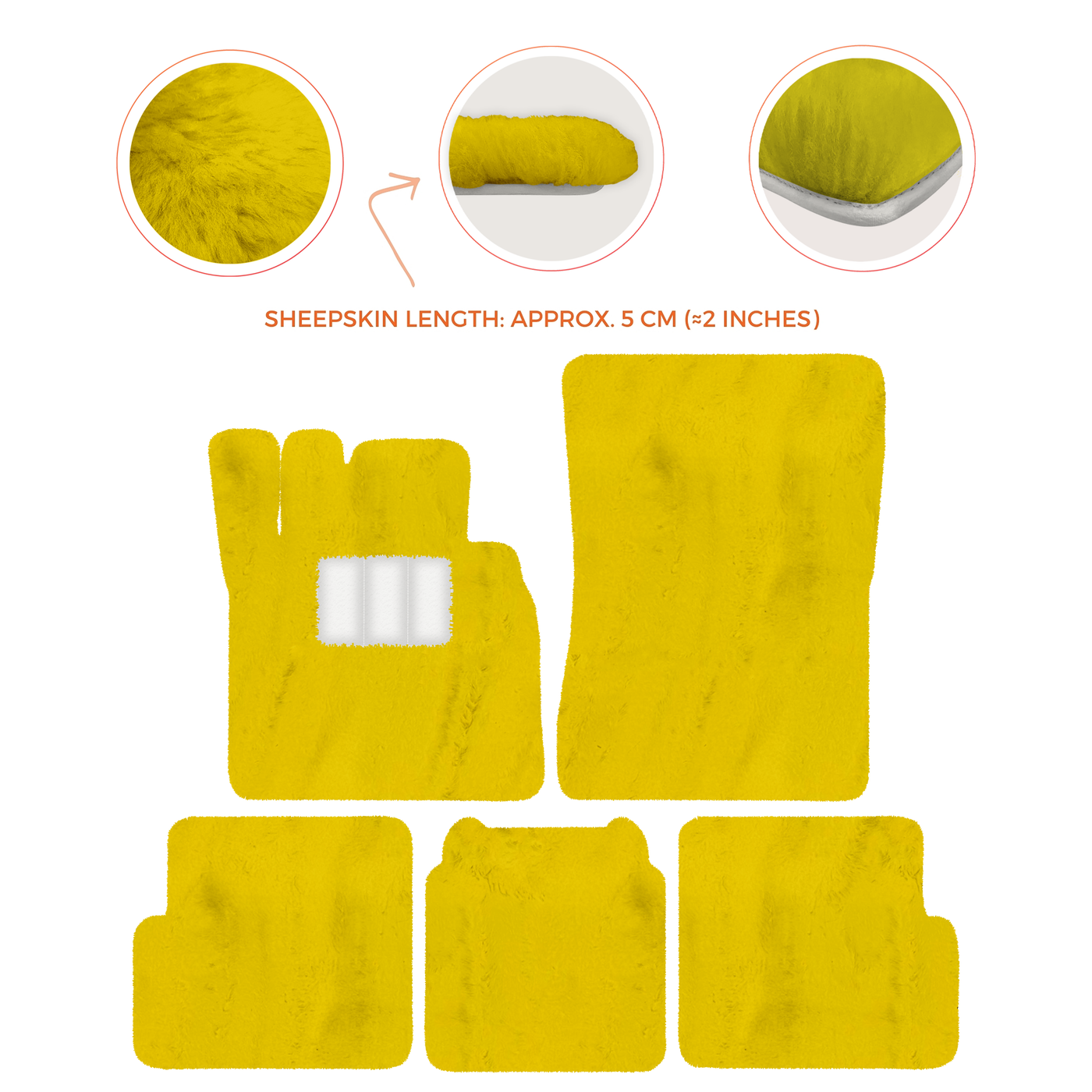 Premium Sheepskin Floor Mats for Ferrari 296 GTS (2022-2025)