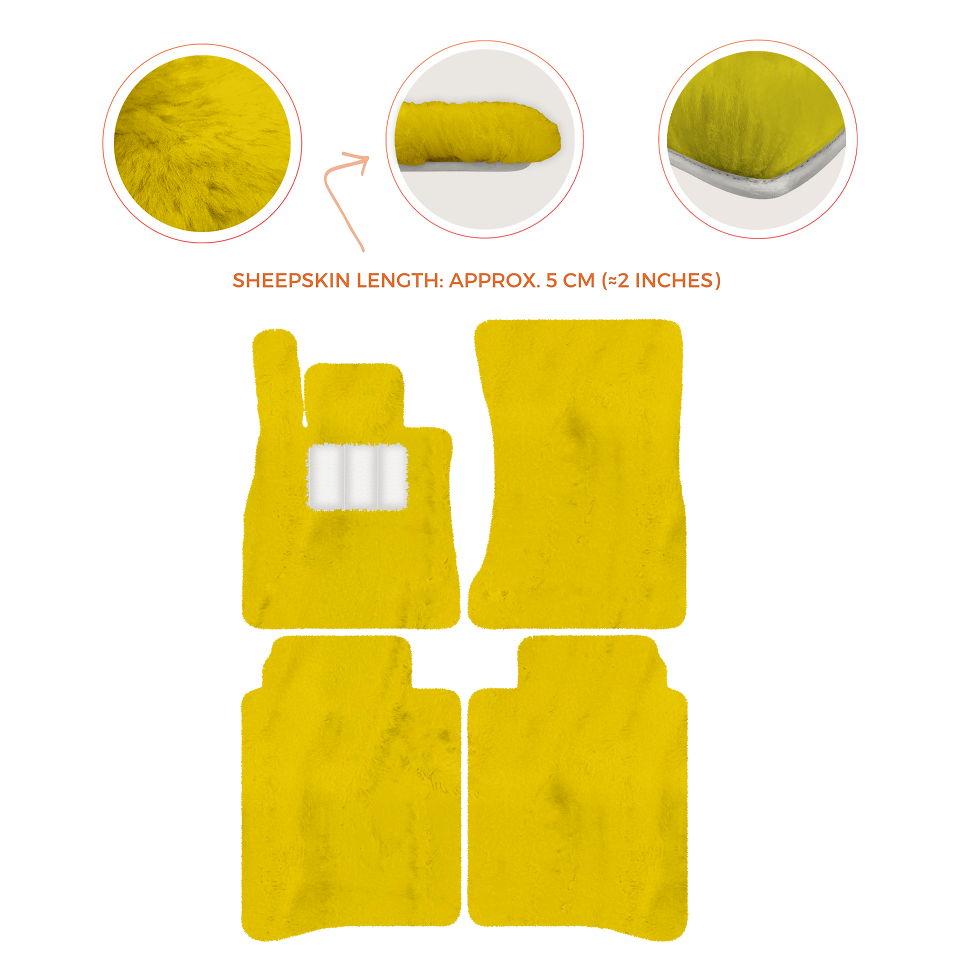 Luxury Sheepskin Floor Mats for Mercedes-Benz S-Class X222 | 2015-2021