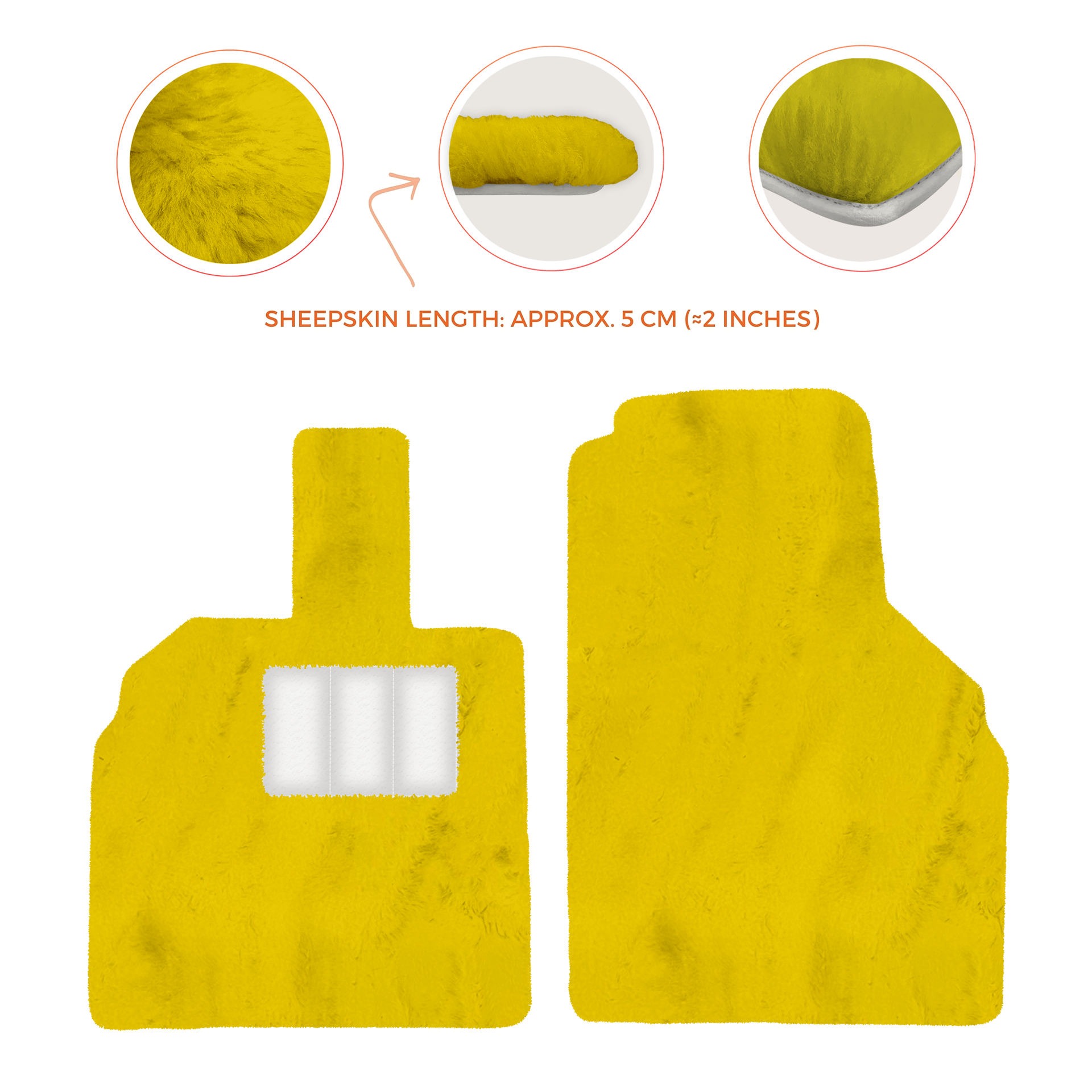 Premium Sheepskin Floor Mats for Lamborghini Aventador (2012-2022)