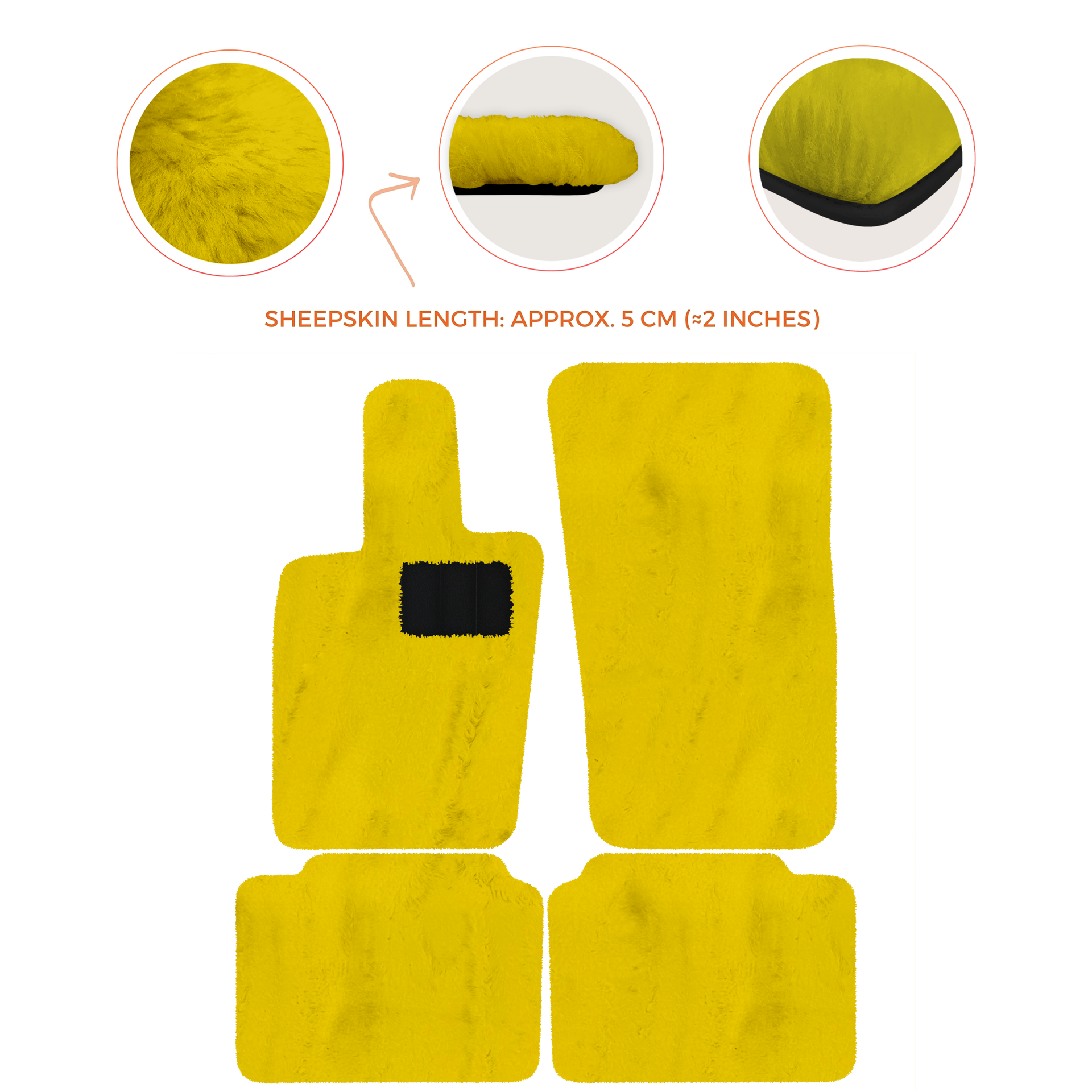 Luxury Sheepskin Floor Mats for Porsche Panamera (2017-2023)