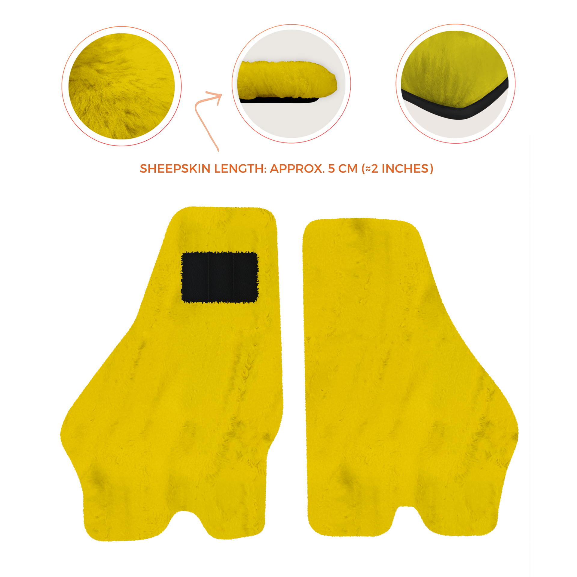 Luxury Sheepskin Floor Mats for Lamborghini Urus (2018-2026)