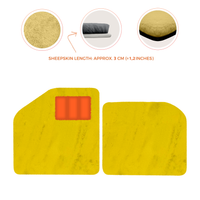 Sheepskin Floor Mats for Aston Martin Vulcan (2015-2016) Track Car - Luxury