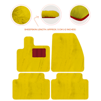 Premium Sheepskin Floor Mats for Range Rover Evoque (2016-2024)