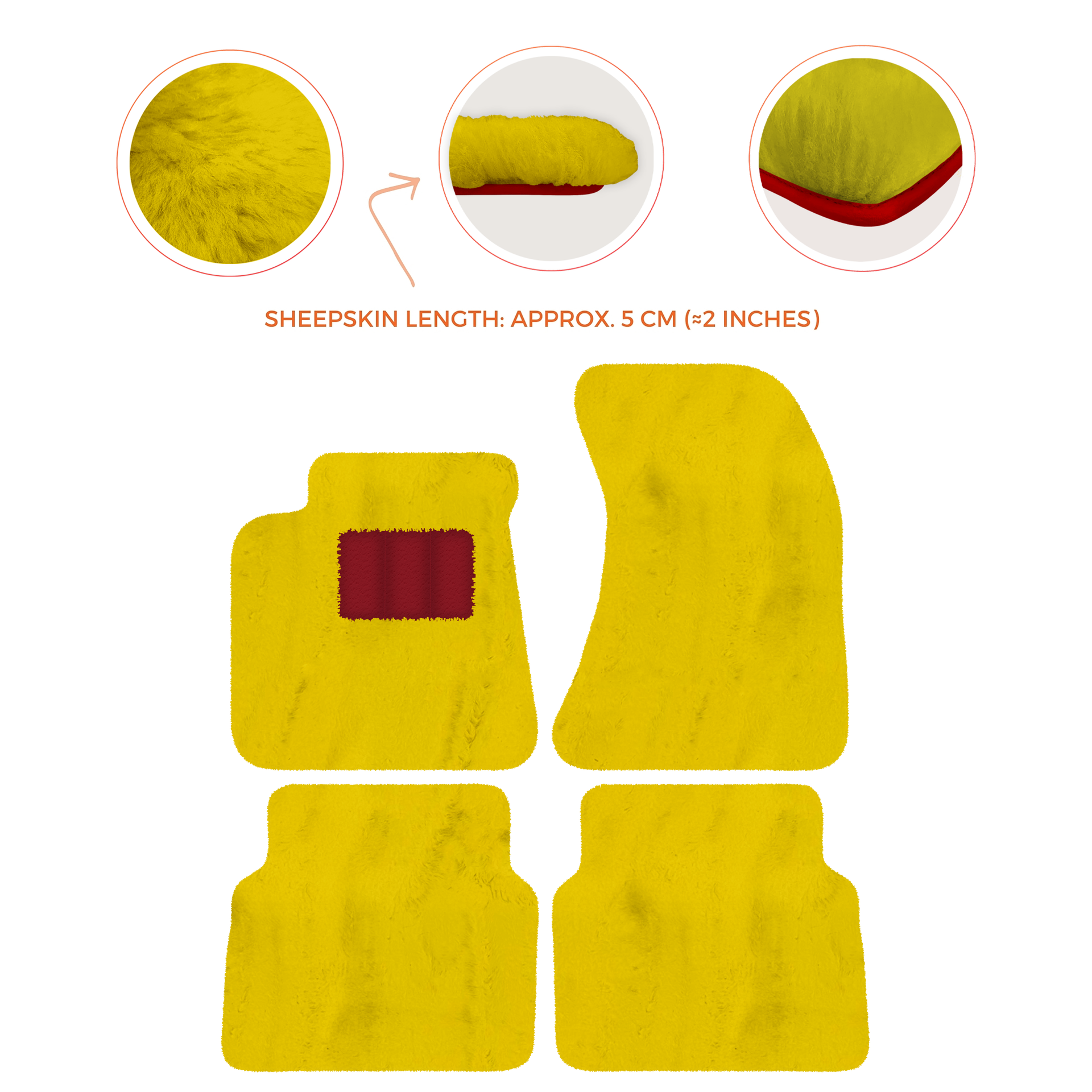 Luxury Sheepskin Floor Mats for Rolls-Royce Wraith (2013-2023)